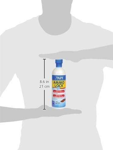 API AMMO-LOCK Freshwater and Saltwater Aquarium Ammonia Detoxifier 16-Ounce Bottle | For Freshwater and Saltwater