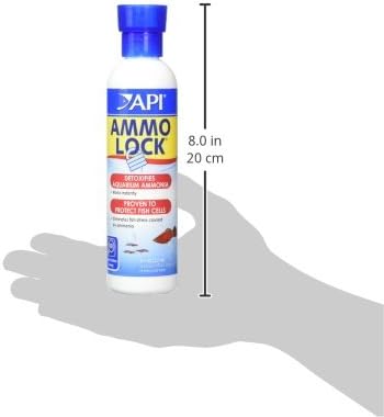 API AMMO-LOCK Freshwater and Saltwater Aquarium Ammonia Detoxifier 8-Ounce Bottle