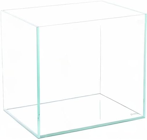 Allcolor Artisan Grade Ultra Clear Rimless Aquarium Tank (4.6Gal) | Low Iron Glass Fish Tank for Professional Aquascaping and Planted Layouts, 6-60 Gallons (4.6GaI - Top Glass Canopy)