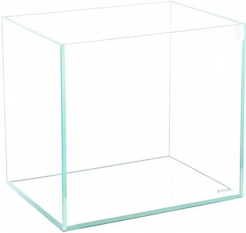 Allcolor Artisan Grade Ultra Clear Rimless Aquarium Tank (7Gal) | Low Iron Glass Fish Tank for Professional Aquascaping and Planted Layouts, 6-60 Gallons (7Gal - Top Glass Canopy)