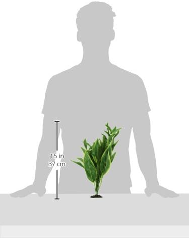 Marina Naturals, Green Dracena Silk Plant, Large Fish Tank Decoration, PP96