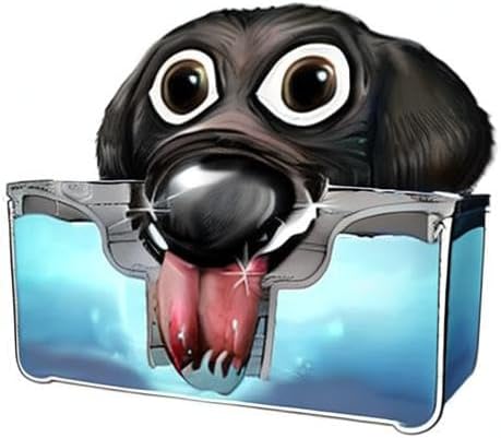 Slopper Stopper Tritan Plastic Dripless Water Bowl with Lid – Holds 1.25Qt, Reduces Spills & Trails Up to 85%+, Water Bowl for one XSM Small Breed Dog (0-20 lbs), The Original Slobber Stopper