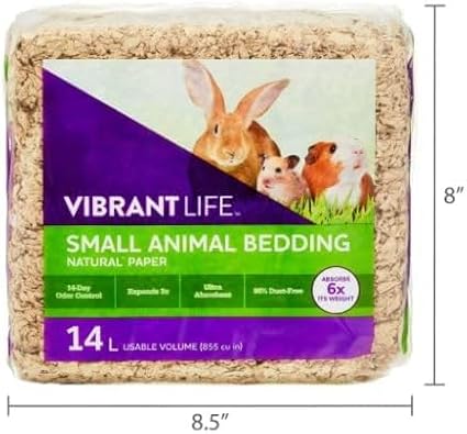 Vibrant~Life Small Animal Bedding, Natural Brown Paper, 14-L Bag