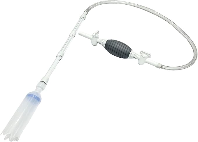 Promising Aquarium Siphon Vacuum Cleaner, Fish Tank Water Changer & Gravel Sand Cleaner | Manual Pump with Replaceable Brush Head and Adjustable Rods for Aquariums, Fish Tanks and Turtle Tank Cleaning