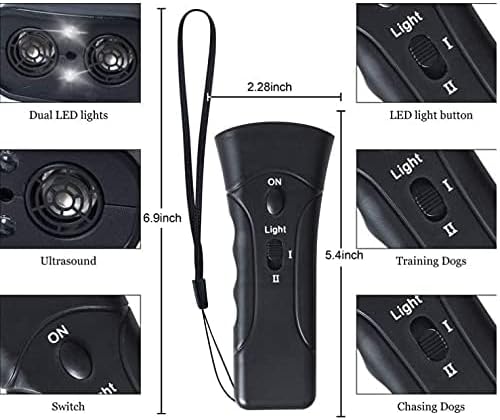 Ultrasonic Anti Bark Control Stop Barking Away Pet Dog Training Repeller Device for Puppies & Dogs