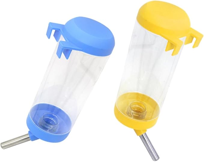 2Pcs 16Oz No Drip Small Animal Water Bottle,Bpa Free Best Water Bottle for Small Pet Bunny Ferret Hamster Rabbit Colors are Random