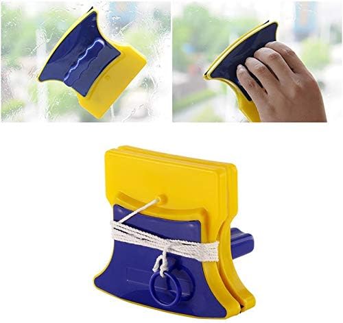 Tvoip Magnetic Window Cleaner Double Side Glass Wiper Cleaner Surface Brush Glass Cleaner Algae Scraper Brush Pad