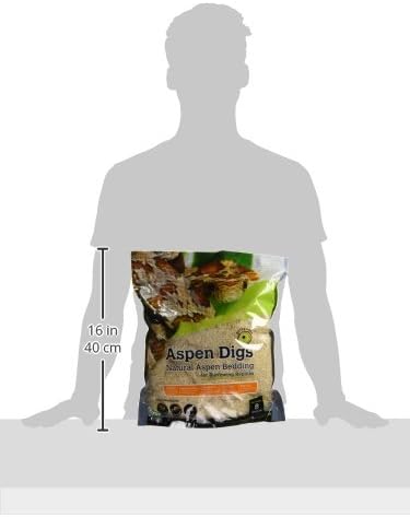 Galápagos (05064) Aspen Digs Shavings Bedding,8-Quart,Natural,(Pack of 6)