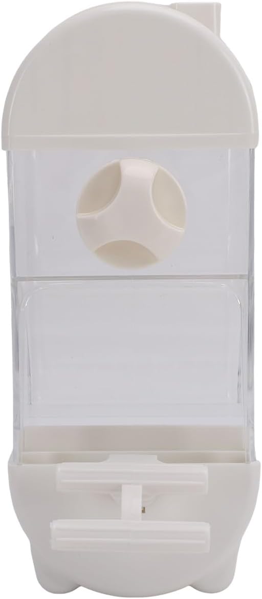 Focket Bird Feeder, 800ml Transparent No Mess Feeding Semi Enclosed Easy Top Fill Bird Feeding Box, Anti Scatter Tray with Hanging Design for Parakeets Cockatiels