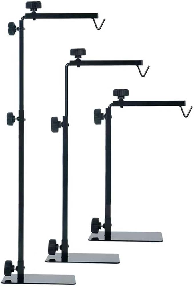 Adjustable 13-29 inch Metal Reptile Lamp Stand – Versatile Floor Light Holder for Terrarium Heat Lamps & Dome Shades, Perfect for Glass Reptile Enclosures & Heating Bulbs.