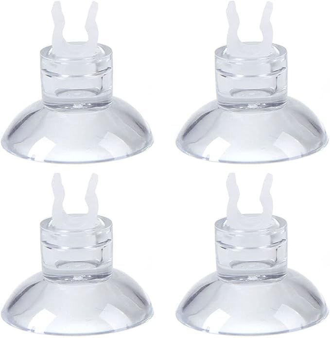 4pcs Small Aquarium Bio Sponge Filter, Up to 5 Gallon | With Suction Cups, Check Valves, For 5 Gal, 10 Gal, 20 Gal, Breeding Fry Betta Shrimp Fish Tank