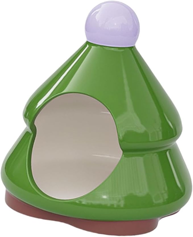 Baoblaze Hamster Hideout Critter Nest Ceramic Pet House Small Animals Cave Bed for Squirrel Mini Animals Dwarf Hamsters