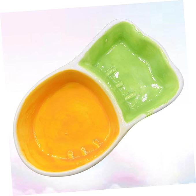 POPETPOP 2Pcs Dog Feeding Bowl Non Tip Pet Food Dish for Cats Dogs Safe Pet Feeder for Indoor Use