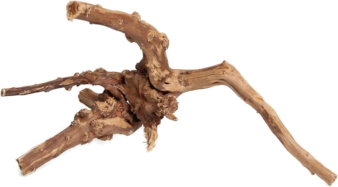 emours Driftwood Branches Reptiles Aquarium Decoration Assorted Size,(5.5-8 inch in Length),4 Pieces (Spider Wood)