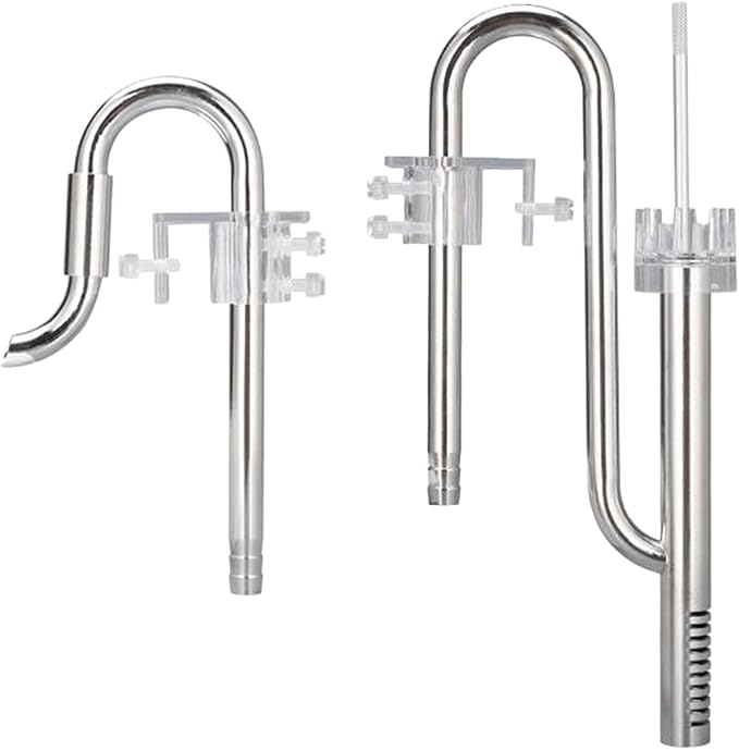 Gralara Aquatic System with Lily Pipe for Planted Aquarium, Silver, 12 Oil-Film Adjust