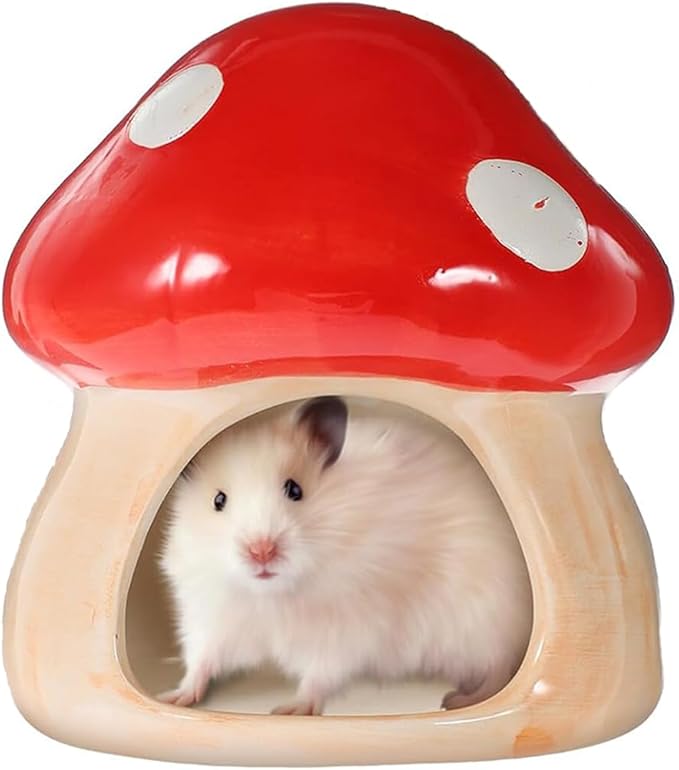 Hamster House Ceramic Hamster Hideout Gerbil Hideout Cave for Dwarf Hamsters and Small Animals