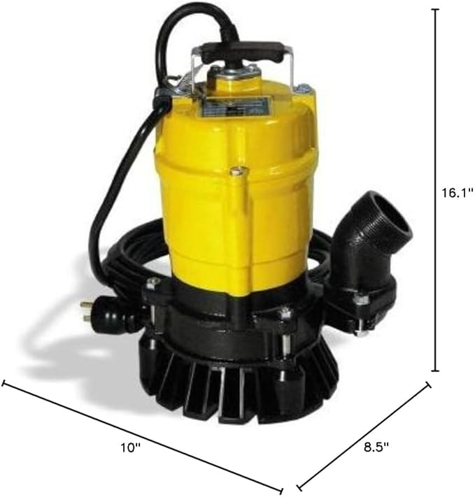 PST2 400 1/2HP Submersible Water Pump for Pool, Basement, Outdoor & Pond Draining — 110V/60Hz Cast Iron Electric Heavy Duty Utility Pump - 52.8 Gallons
