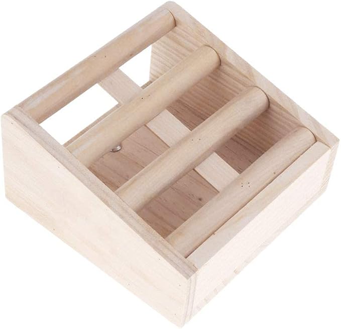 Bunny Hay Rack Guinea Pig Hay Feeder Chinchilla Hay Holder Rabbit Food Dispenser Natural Wooden Hamster Rabbit Cage Accessories