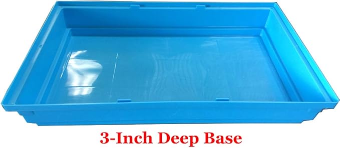 Mcage 2-Levels Hamster Habitat Home House Rodent Gerbil Mice Rats Animals Critters Cage Expansible and Customizable with Hide House Running Wheel Food Dish Water Drinking Bottle Deep Base