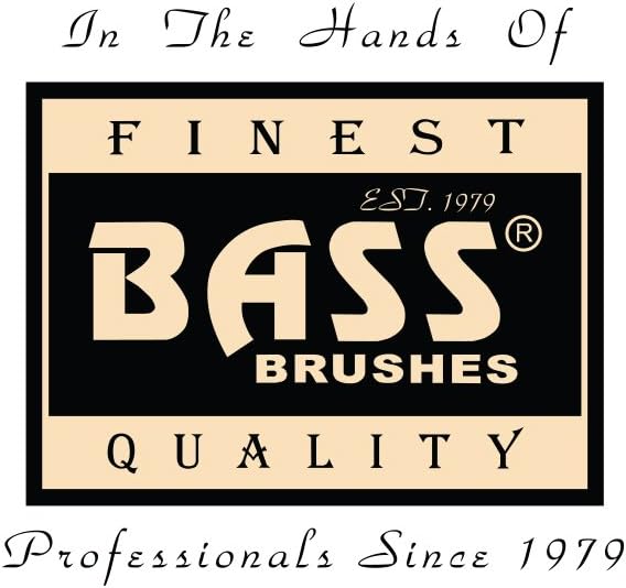 Bass Brushes Small Oval Wire Pet Brush with Bamboo Wood Handle