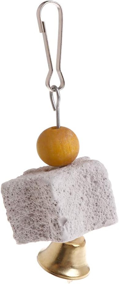 Parrot Beak Trimmer Stone Chinchilla Grinding Teeth Lava Block Mineral Rock Chewing Toy with for Macaw Bird Chew Toy for Parrot Bird Toys for Budgies Cockatiel Parrots Parakeets Love