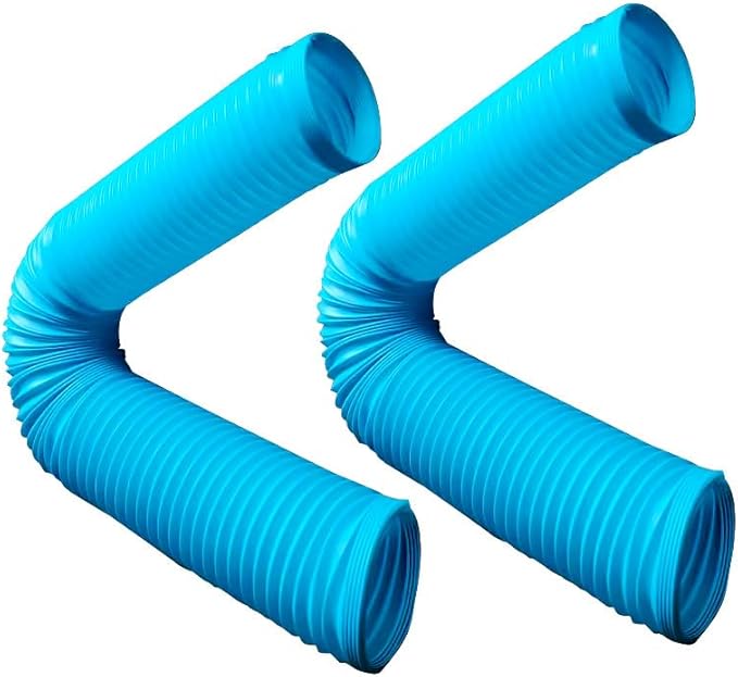 2 Pack Hamster Tunnel Ferrets Fun Tunnels Foldable Exercising Training Tubes Hideout Pipe Toy for Guinea Pigs Chinchillas Gerbils Mouse Rabbit Small Animal Pet Rats