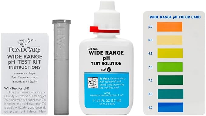 API POND WIDE RANGE pH TEST KIT 160-Test Pond Water Test Kit