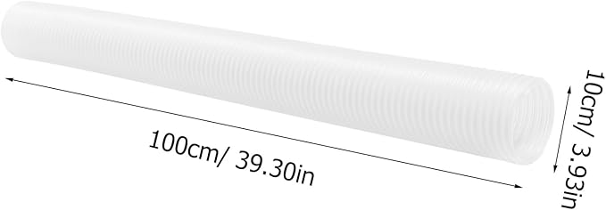 Milisten Expandable Hamster Tunnel - 3.3ft Long Transparent Pet Play Tube for Small Animals | Flexible Exercise Hideout & Interactive Toy for Ferrets, Guinea Pigs, Rats, Gerbils and Mice (Clear White)