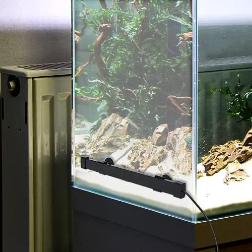 hygger 24/7 Mode Submersible Aquarium LED Light, Full Spectrum Hidden Fish Tank Light with 3 Rows Beads 7 Colors Auto On Off Sunrise-Daylight-Moonlight, Adjustable Timer Brightness