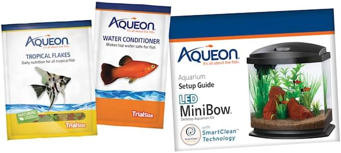 Aqueon 00800201: Aquarium Kit Mini Bow Led Blk 5G