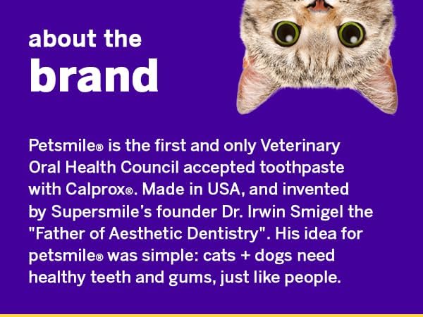 Petsmile Professional Pet Toothpaste for Cats & Dogs - VOHC Accepted Toothpaste - Clinically Proven to Control Plaque & Tartar Calprox Formula (Say Cheese, 4.2 Oz)