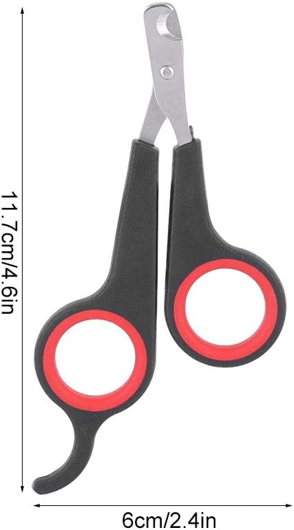 Animal Nail Scissors,Bird Nail Scissors,Beak Trimmer for Birds Pet Bird Small Animals Accessory Grooming Tool,Nail Scissors Clipper Black and Red