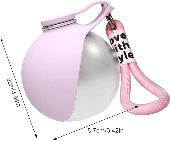 2-in-1 Portable Dog Water Bottle for Small Dogs,2026 New Foldable Pet Water Bottle,Waterbottle for Dogs on Walks,230ml Stainless Steel Pet Waterbottle,Leak-Proof & Compact Dog Travel for Hiking