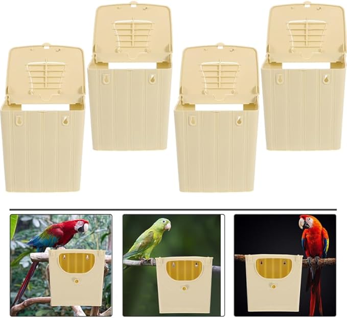 balacoo 5pcs Bird Nest Breeding Box Parakeet Nesting Box Parrot Bird Box Breeding Box Nesting Box for Parrots