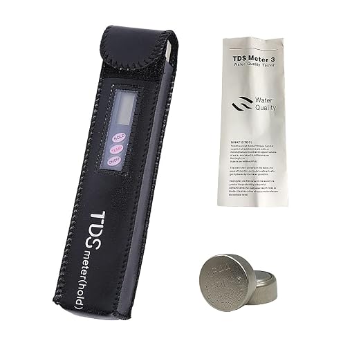 TDS Meter Digital Water Quality Tester - PPM Meter with Temperature Test, 0-9990 ppm Range, Accurate TDS Tester for Drinking Water, RO System, Aquarium, Pool, Hydroponics