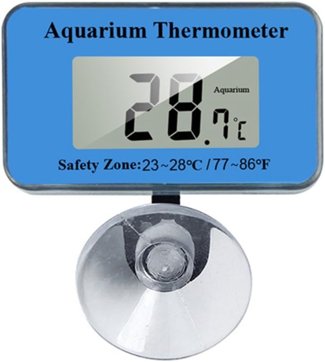 Submersible Aquariums Digital Thermometers with Suction Cup for Office Home Use