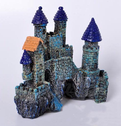 Fish Tank Decorations, Castle Aquarium Decorations, Fish Tank Castle, Vintage Castle Cave Hideouts Large for Aquarium Decorations, Fish Tank Accessories for Betta Fish