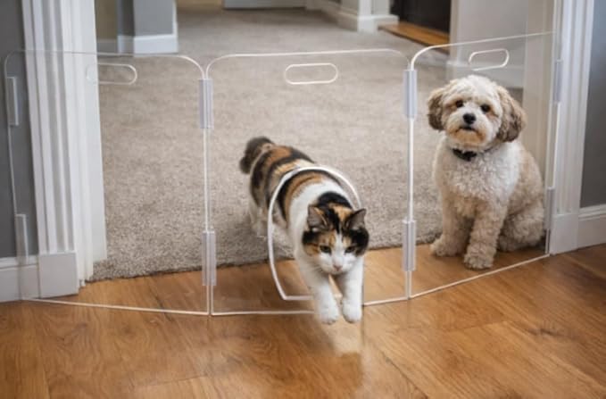 Pet Barrier (3-Panel (Cat Pass Through))