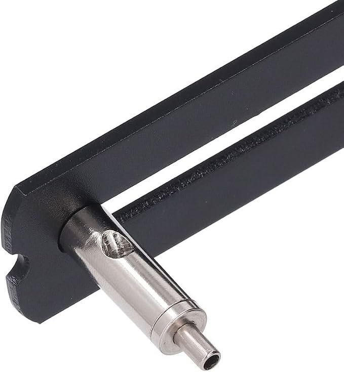 Adjustable Aluminum Aquarium Light Bracket - Universal Hanging Mount Holder for Fish Tank LED Lamps (Black)
