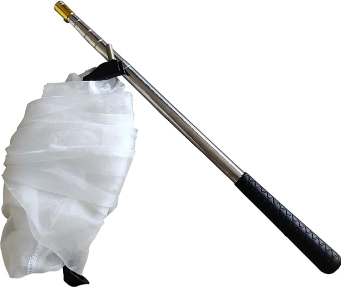 Telescopic Insect and Butterfly Net Catching Insects Bugs Fishing Nets, Stainless Steel Handle Extends from 15 Inches to 59 Inches