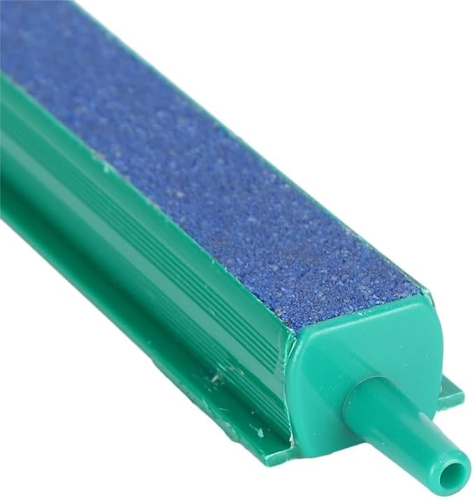 Green Air Stone Bar Fine Bubble Diffuser for Aquarium Air Pump Even Oxygenation and Heat Dissipation(10CM)