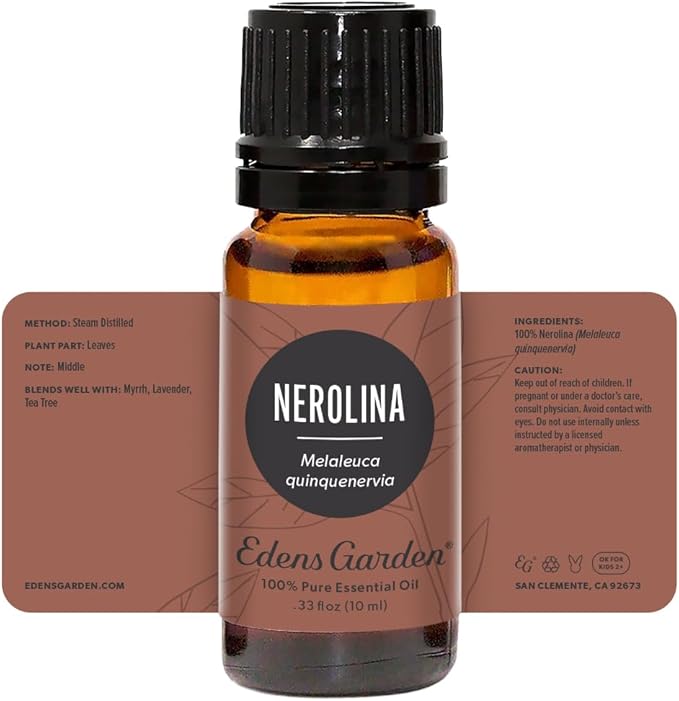 Edens Garden Nerolina Essential Oil- 100% Pure Premium Grade, Undiluted, Natural, Therapeutic, Aromatherapy, The Best for Diffuser, Skin, Candle, Laundry 10 ml (.33 fl oz)