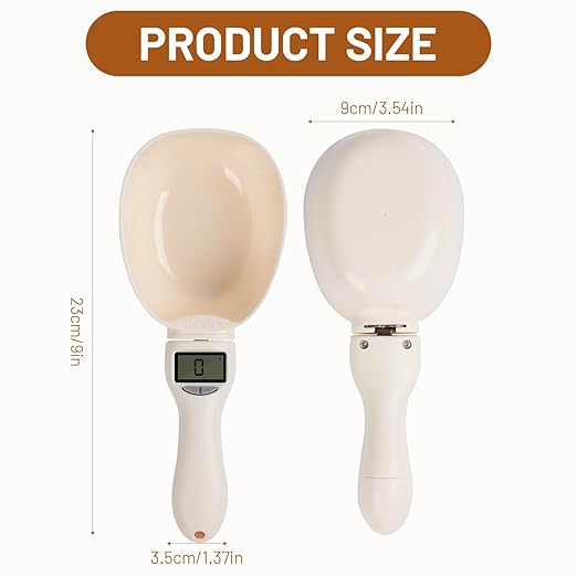 Digital Measuring Spoon Scale, 800g / 0.1g High Precision Electric Measuring Spoon with Led Display, Upgraded Multi-Functional Digital Food Scale, Removable Handle for Kitchen Gadgets and Daily Meals