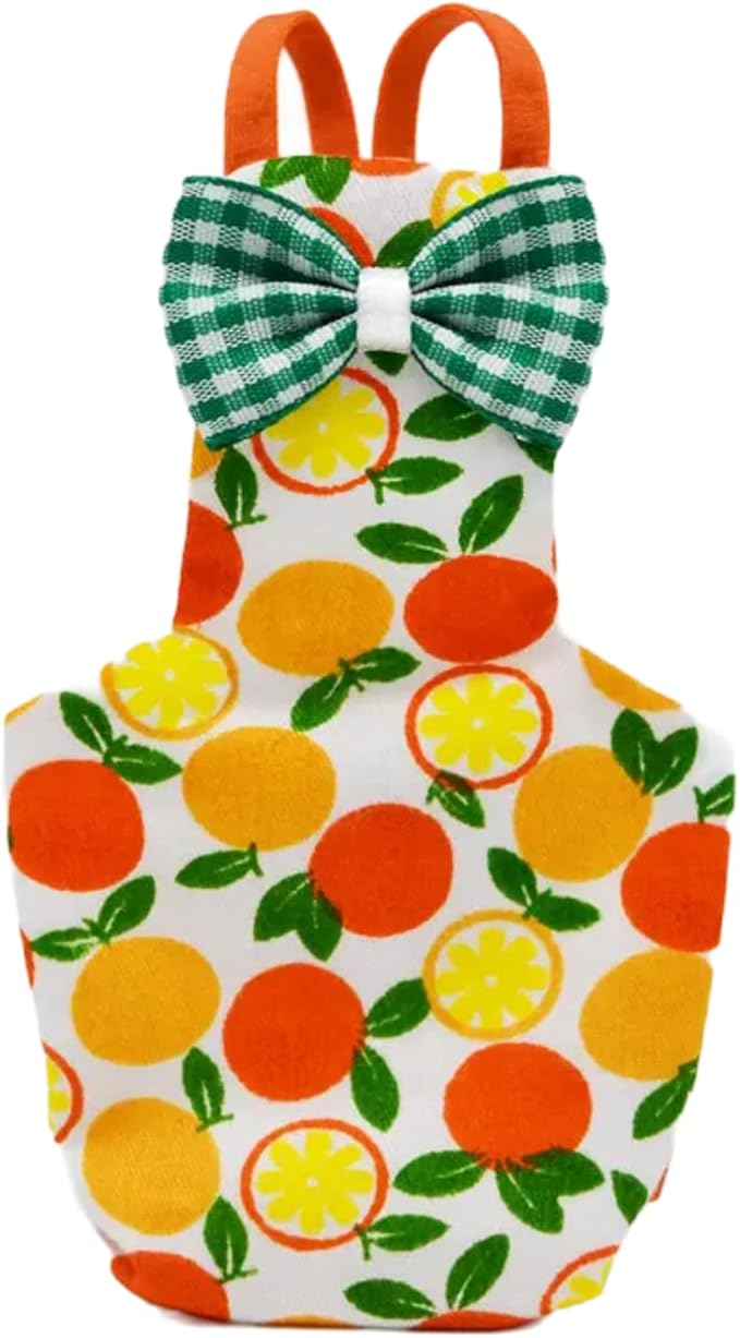Bird Flight Suits Diapers for Monk Parakeets, Conures, Lovebirds, Cockatiels Flight Suits, Parrot Clothes, Bird Training Nappy Suit Liners Clothes (Medium,Orange)