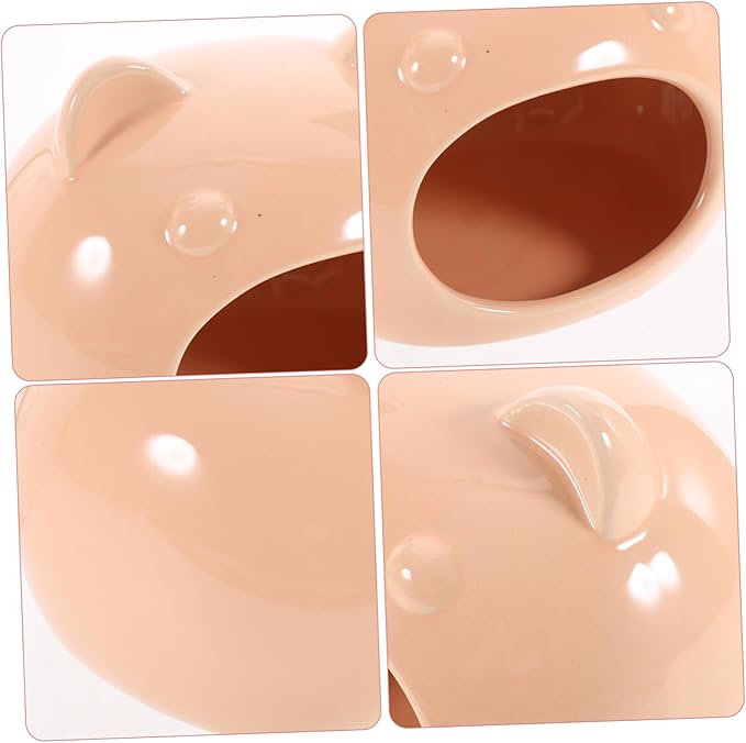 COLLBATH Ceramic Hamster Hideout Small Animal House Cooling Cozy Bed for Hamsters Gerbils Guinea Pigs and Hedgehogs Comfortable Pet Shelter