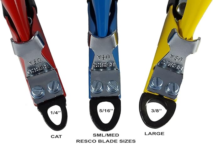 Resco Original Deluxe Dog Nail Clippers - Professional USA-Made Guillotine Trimmer - Heavy Duty Steel for Large Dogs - Yellow