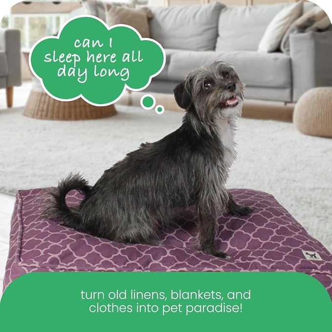 Molly Mutt Medium to Large Dog Bed Cover - Royals Print - Measures 27”X36”X5’’ - 100% Cotton - Durable - Breathable - Sustainable - Machine Washable Dog Bed Cover