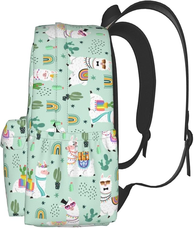 Cute Llamas Backpack for Women 16.9 inch Travel Casual Laptop Backpack Lightweight Waterproof Hiking Daypack