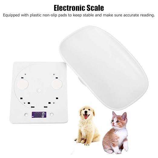 Digital Pet Scale for Small Animals 1g to 10kg LCD Display Accurate Weight Measurement with Non Slip Surface Gram Ounce Unit Switch