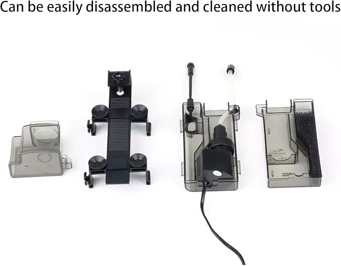 Seawater Aquarium Protein Skimmer, Suitable for Aquariums of 80 gallons or Less, Also Applicable to Saltwater Coral Tanks. Built-in wall-Mounted Type